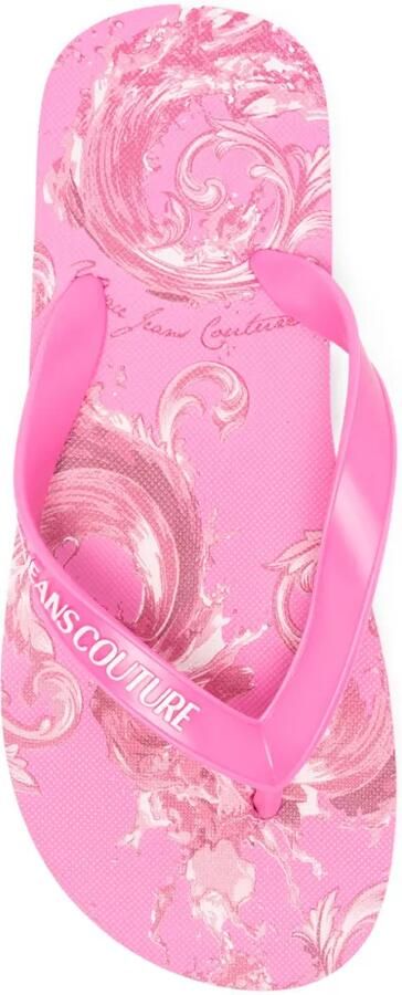 Versace Jeans Couture Teenslippers met bloemenprint Roze - Foto 2