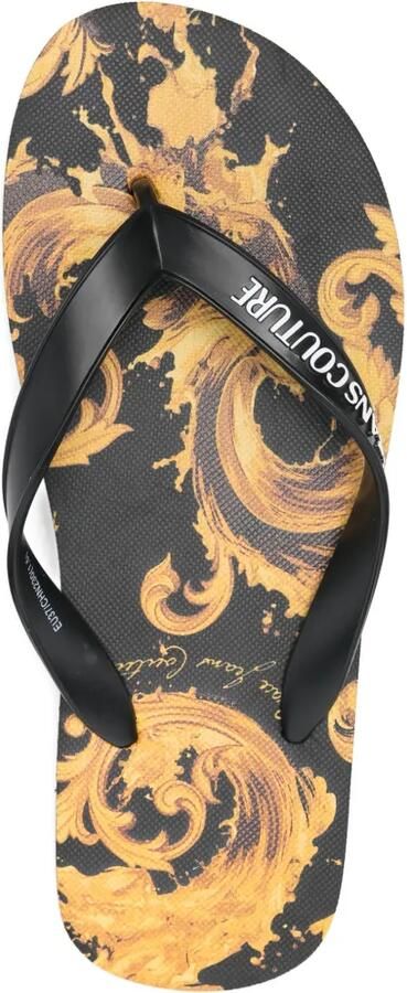 Versace Jeans Couture Teenslippers met logodetail Zwart - Foto 2