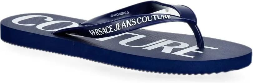 Versace Jeans Couture Teenslippers met logoprint Blauw - Foto 5
