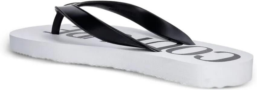 Versace Jeans Couture Teenslippers met logoprint Zwart - Foto 4