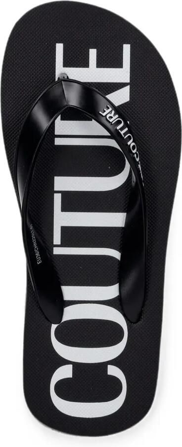 Versace Jeans Couture Teenslippers met logoprint Zwart - Foto 2