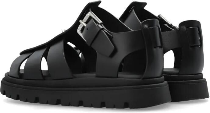 Versace Kids Gekooide sandalen met Medusa-plakkaat Zwart - Foto 3