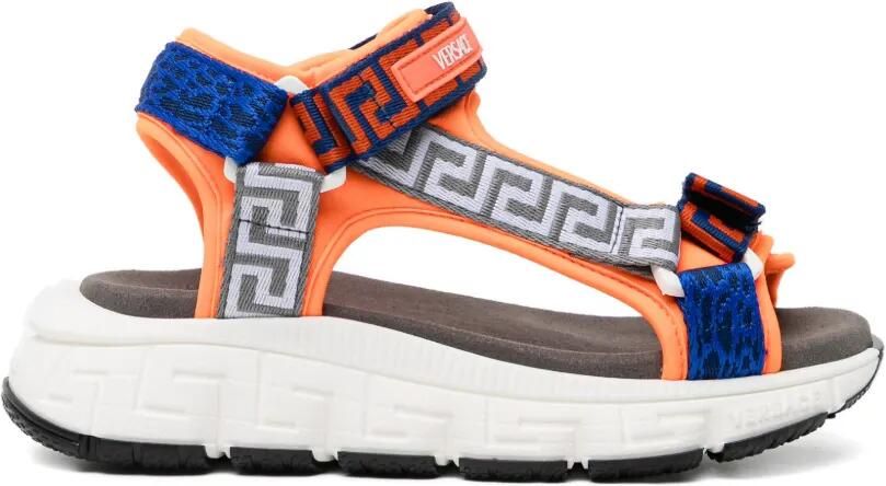 Versace Kids Greca sandalen Oranje