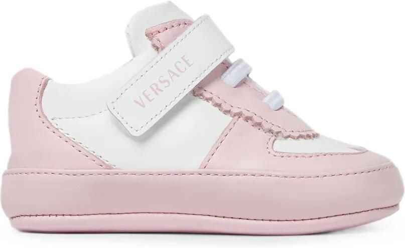 Versace Kids Leren sneakers Roze