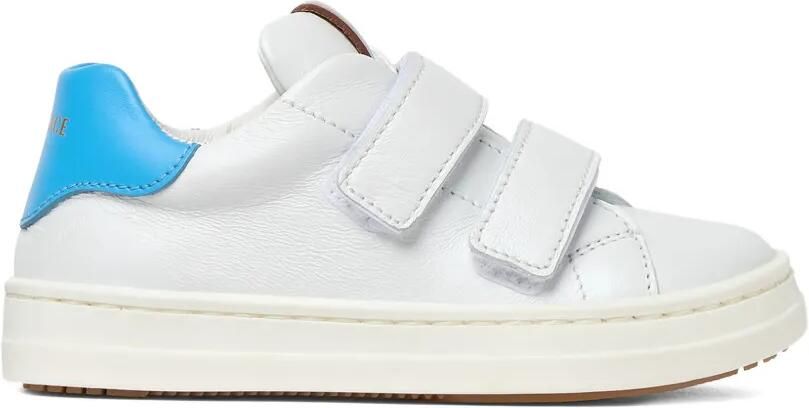 Versace Kids Leren sneakers Wit