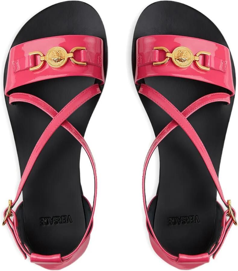 Versace Kids Sandalen met goudkleurig detail Roze - Foto 2