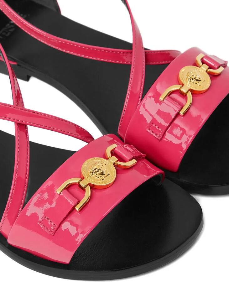 Versace Kids Sandalen met goudkleurig detail Roze - Foto 3