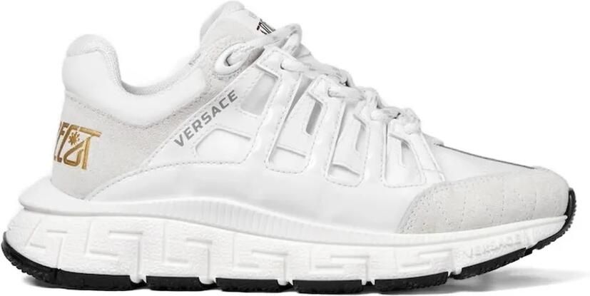 Versace Kids Sneakers met logo Wit