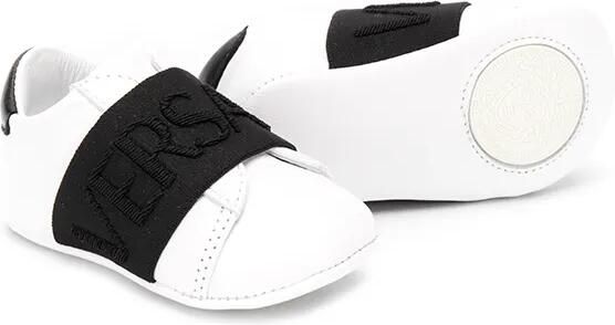 Versace Kids Sneakers met logoband Wit