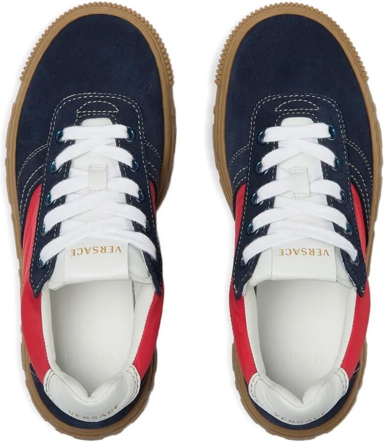 Versace Kids Suède sneakers Blauw - Foto 2