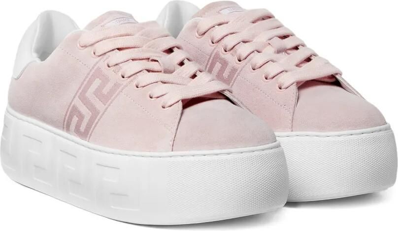 Versace La Greca sneakers met logo Roze - Foto 5