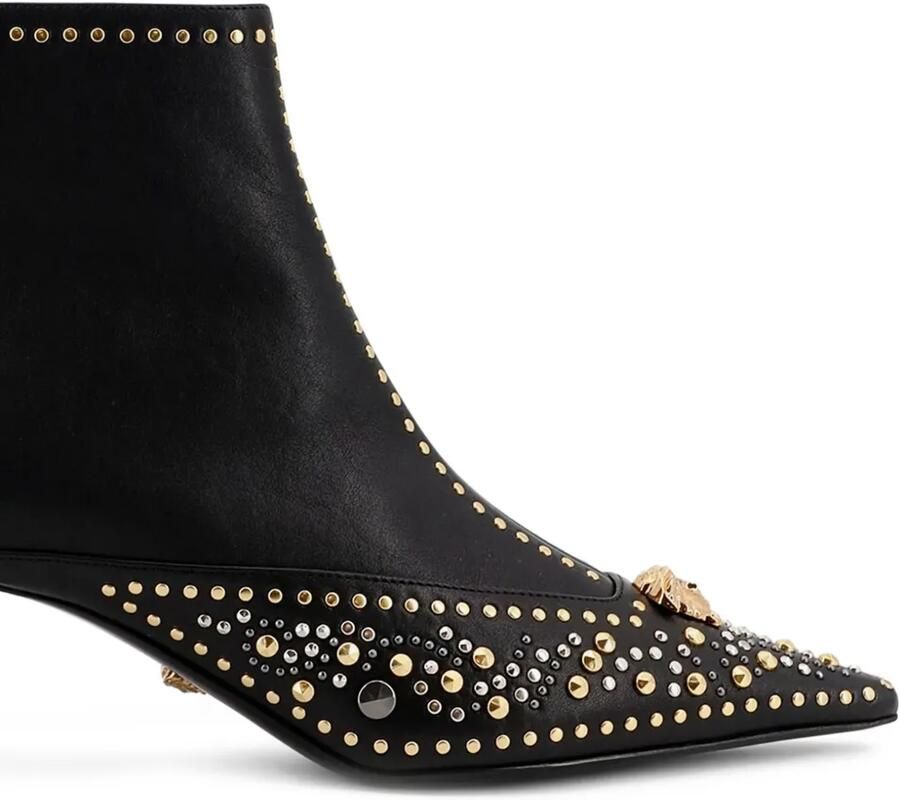 Versace La Medusa enkellaarzen met studs Zwart - Foto 2