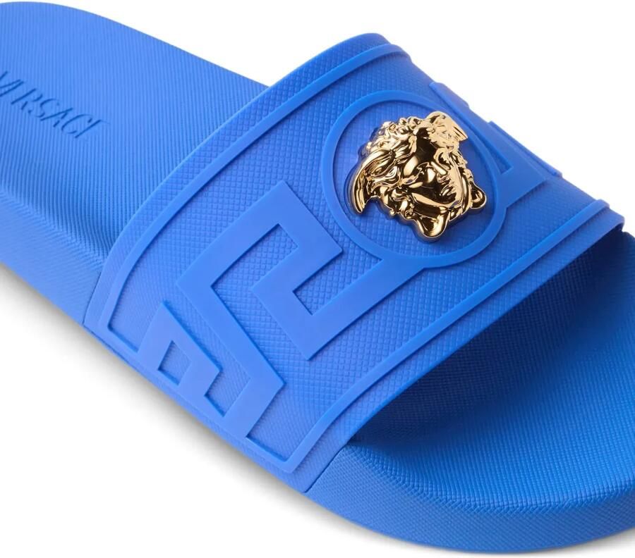 Versace La Medusa rubberen slippers Blauw - Foto 2