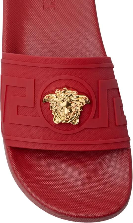 Versace La Medusa rubberen slippers Rood - Foto 3