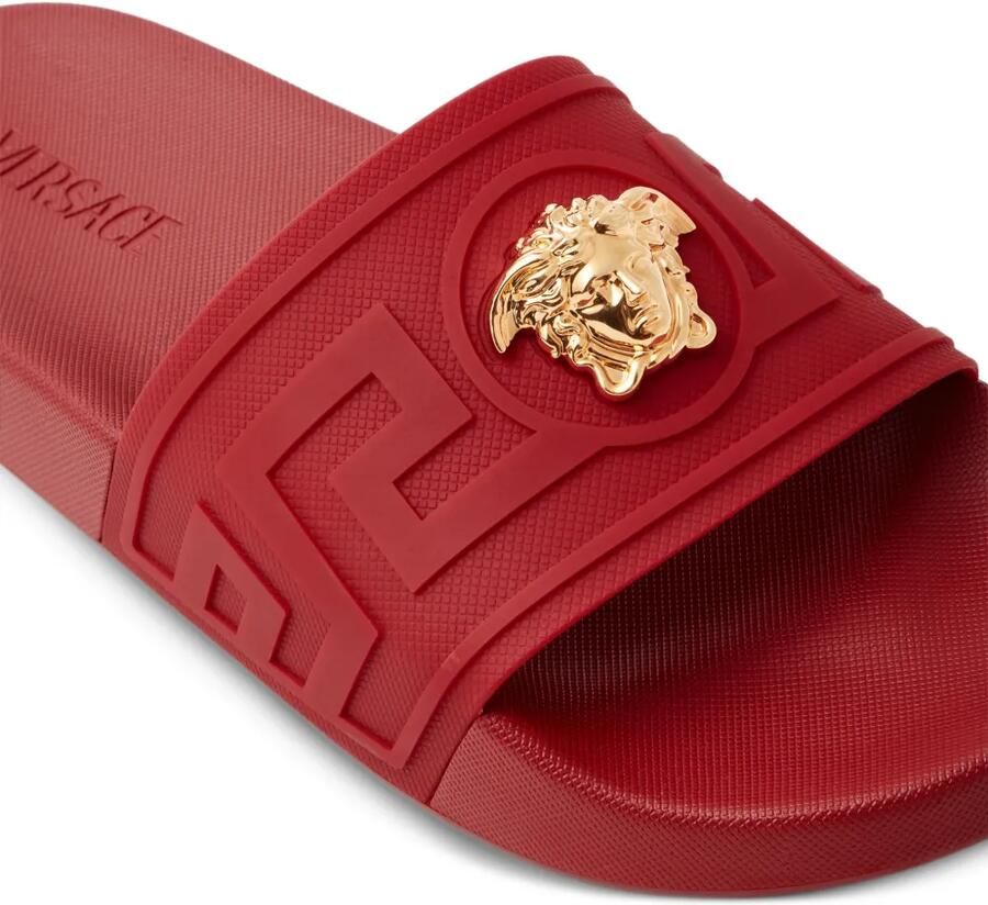 Versace La Medusa rubberen slippers Rood - Foto 2
