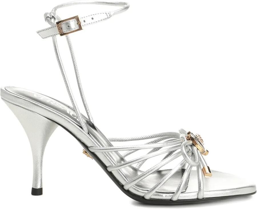 Versace La Medusa sandalen met hak Zilver