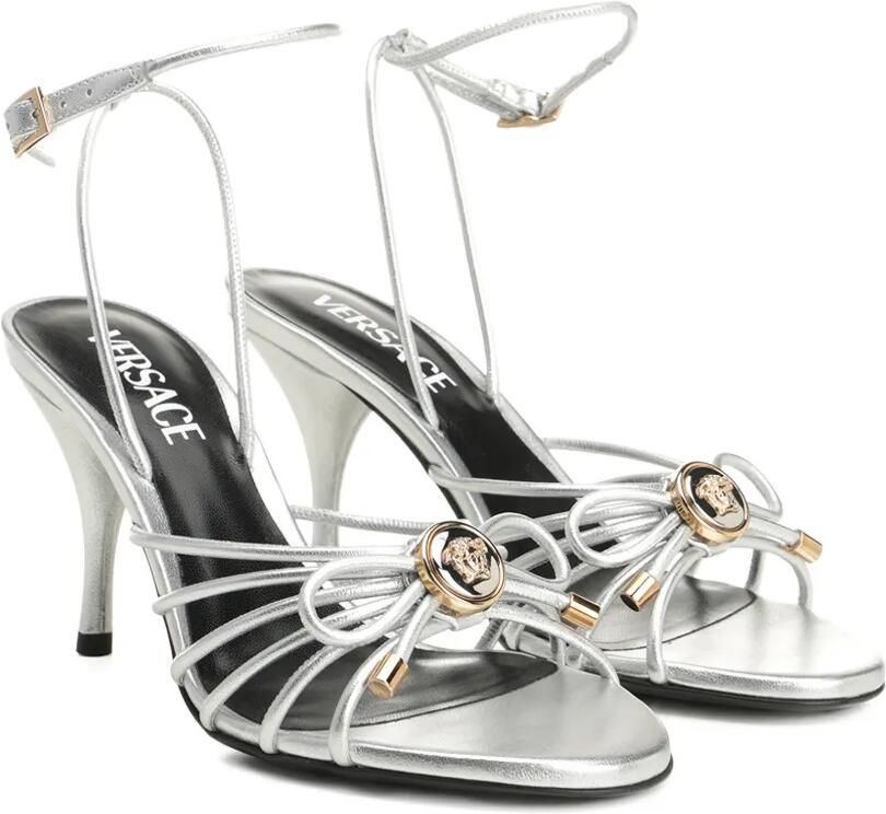 Versace La Medusa sandalen met hak Zilver - Foto 4
