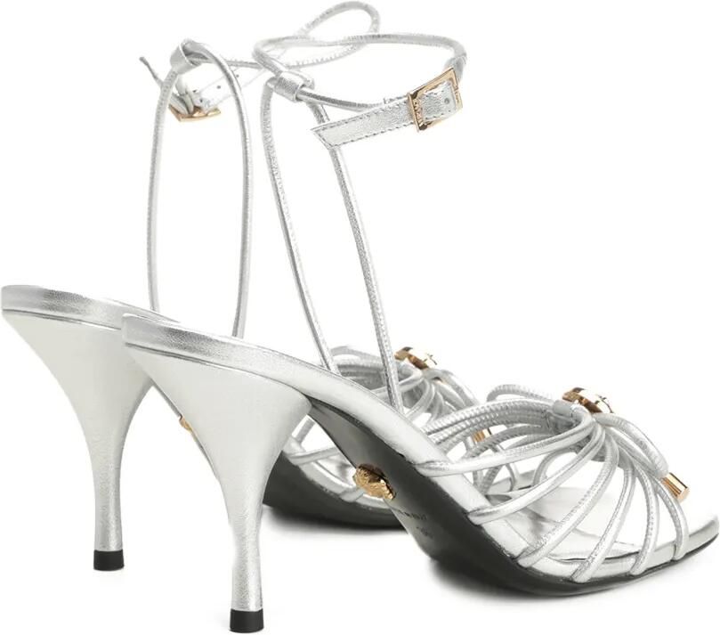 Versace La Medusa sandalen met hak Zilver - Foto 5