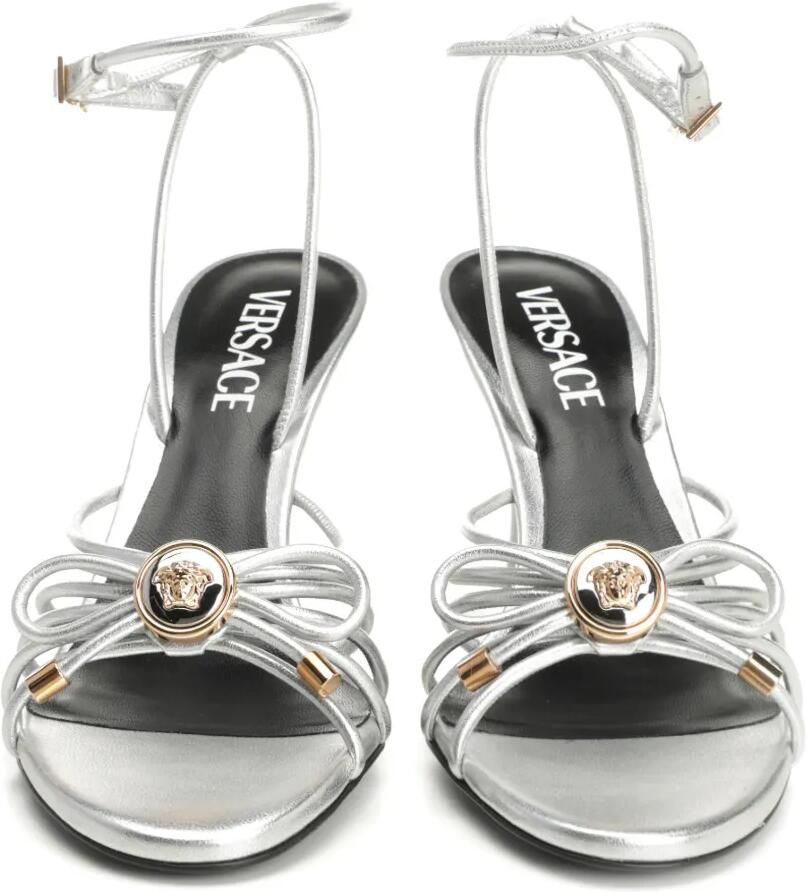 Versace La Medusa sandalen met hak Zilver - Foto 2
