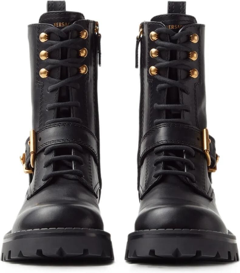 Versace Leren laarzen Zwart - Foto 2