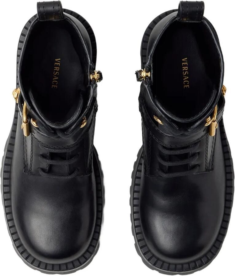 Versace Leren laarzen Zwart - Foto 3