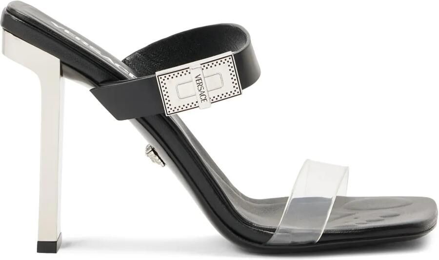 Versace Leren sandalen Zwart