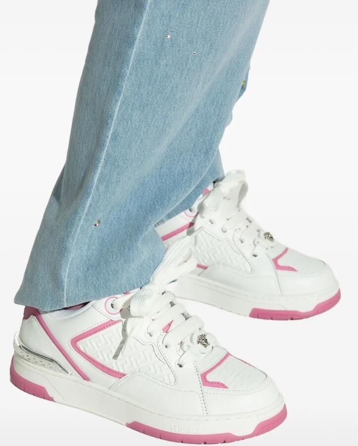 Versace Leren sneakers Wit - Foto 2