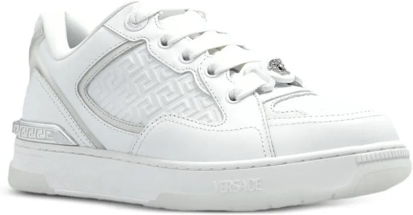 Versace Leren sneakers Wit