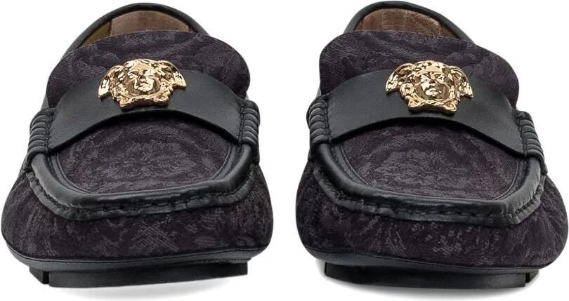 Versace Loafers met patroon Zwart - Foto 3