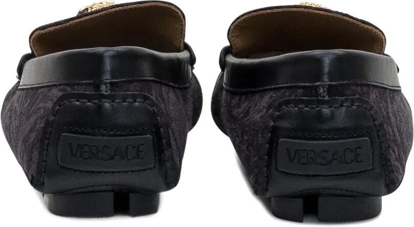 Versace Loafers met patroon Zwart - Foto 2