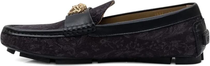 Versace Loafers met patroon Zwart - Foto 4