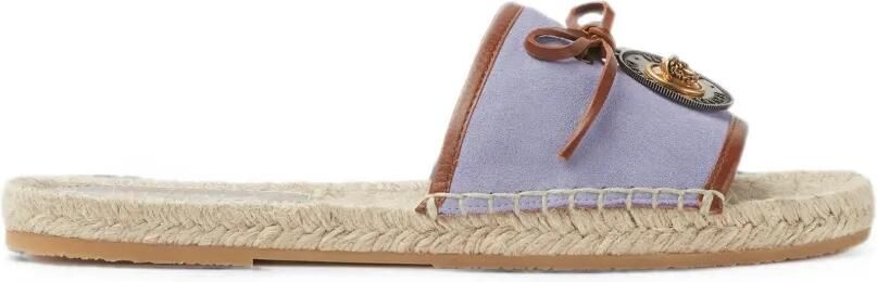 Versace Lola espadrilles met strik-detail en Medusa-bedel Paars
