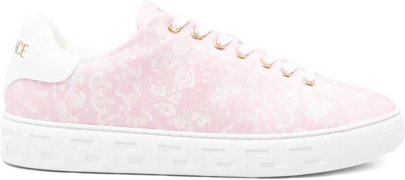 Versace Low-top sneakers met Barocco-patroon Roze