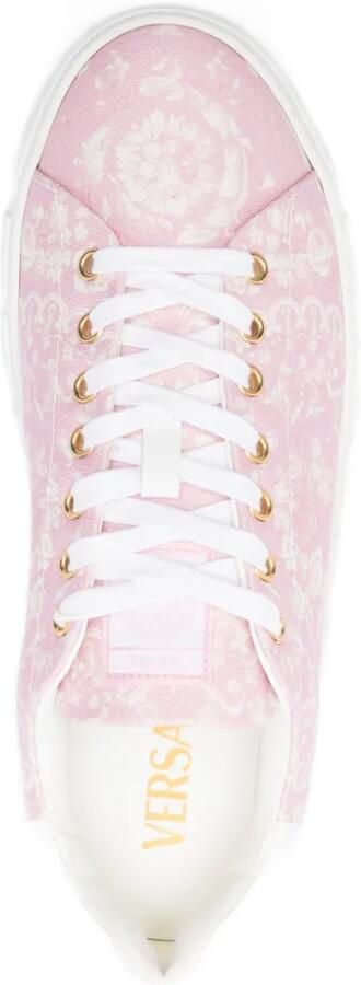 Versace Low-top sneakers met Barocco-patroon Roze - Foto 4