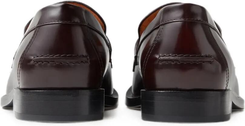 Versace Manu leren loafers Bruin - Foto 4