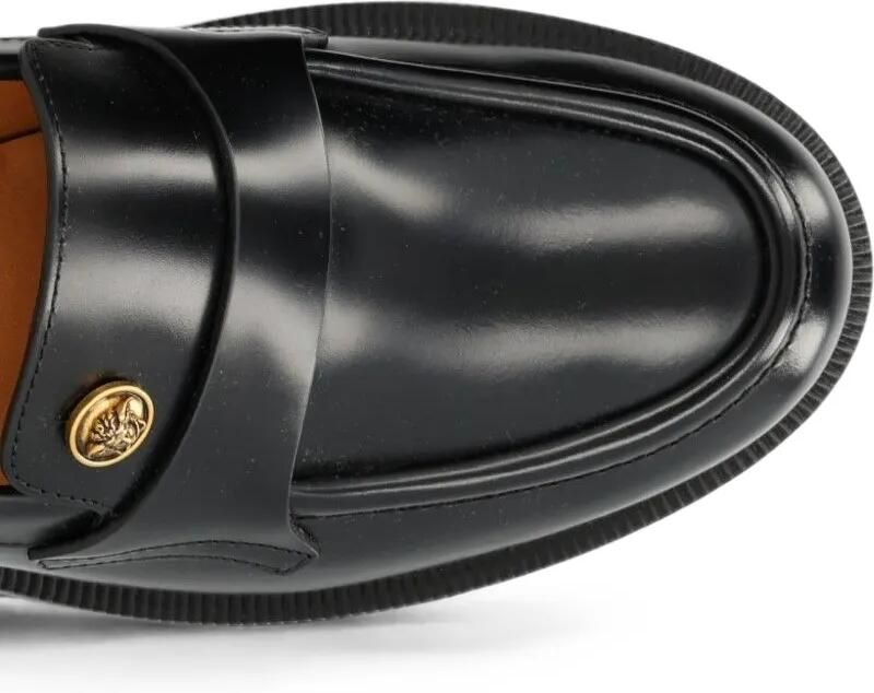 Versace Manu leren loafers Zwart - Foto 3