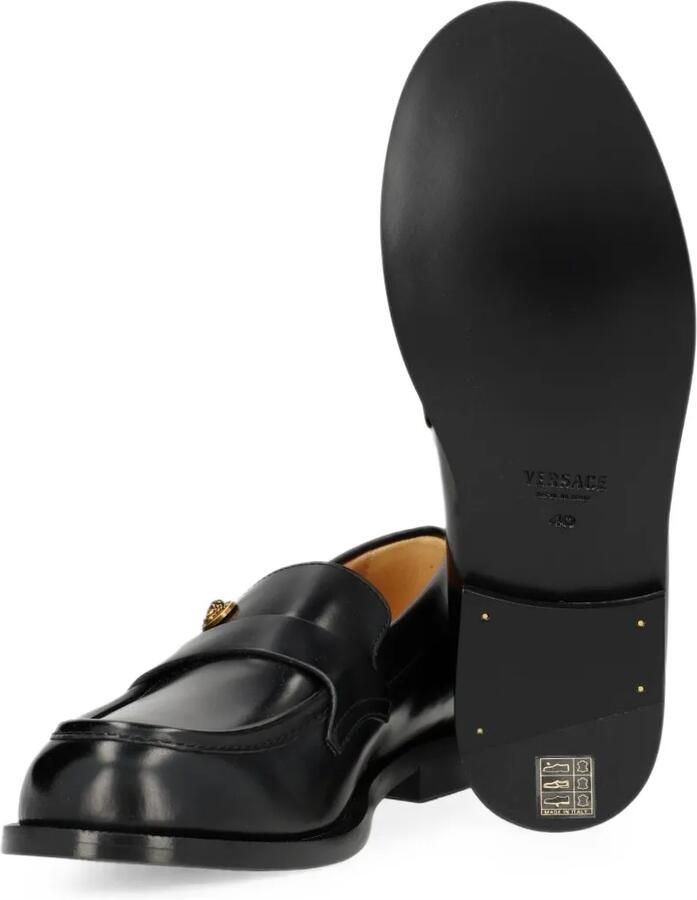 Versace Manu leren loafers Zwart - Foto 2