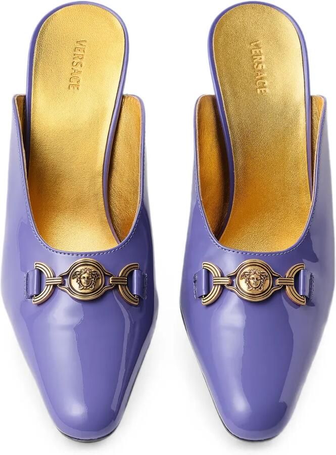 Versace Marisa lakleren muiltjes 90 mm Paars - Foto 3