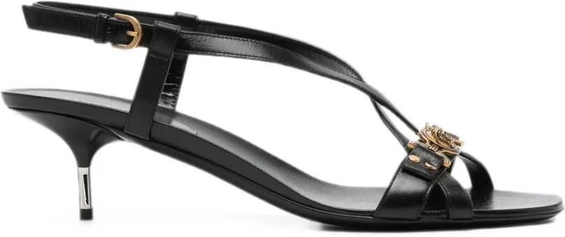 Versace Marisa leren sandalen 50 mm Zwart