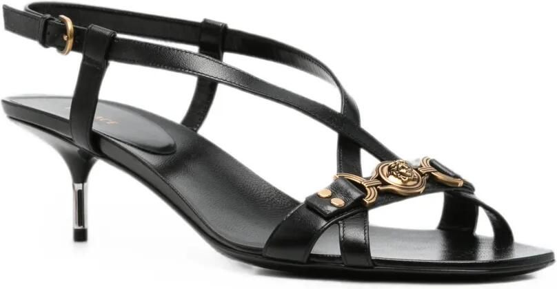 Versace Marisa leren sandalen 50 mm Zwart - Foto 2