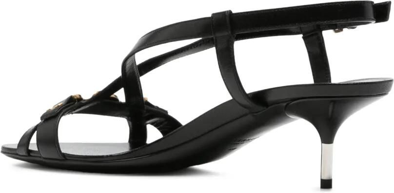 Versace Marisa leren sandalen 50 mm Zwart - Foto 3
