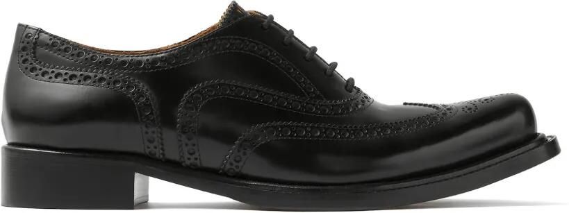 Versace Maverick leren derby schoenen Zwart