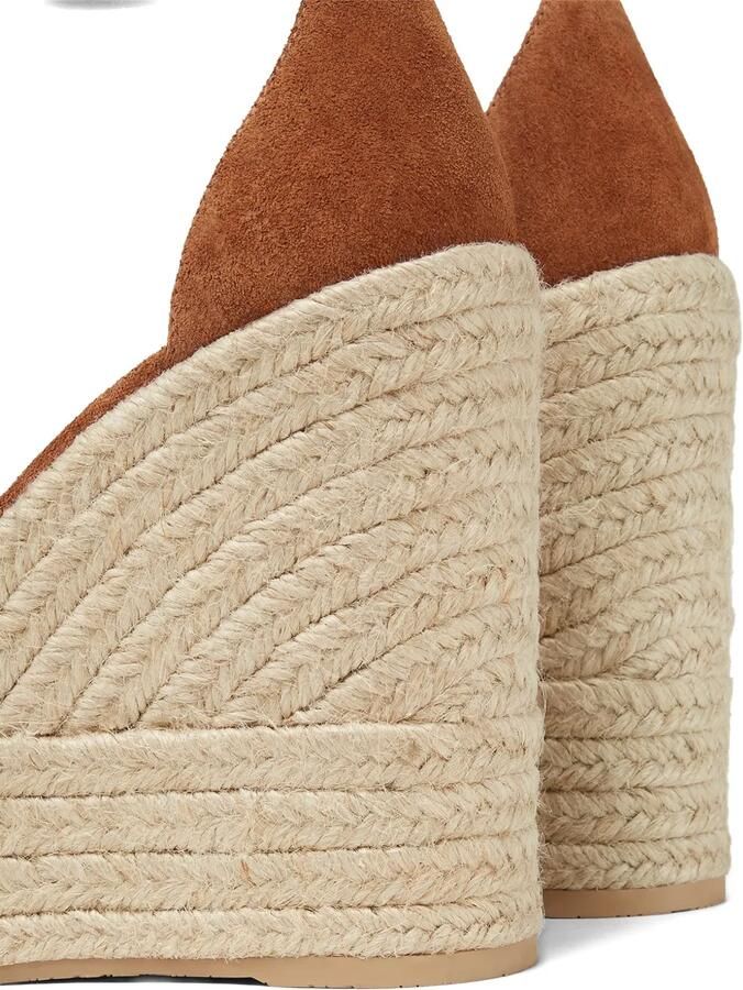Versace Medusa '95 espadrilles met sleehak Bruin - Foto 5