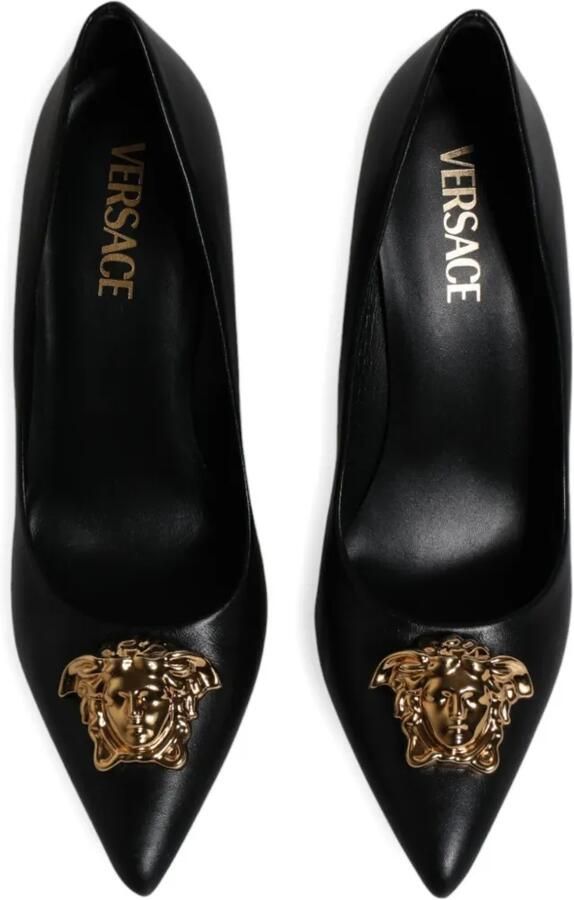 Versace Medusa Aevitas leren pumps Zwart - Foto 4