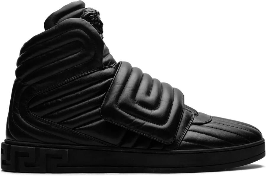 Versace Medusa gewatteerde sneakers Zwart