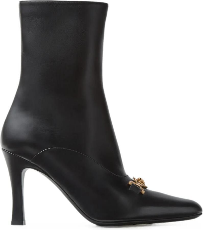 Versace Medusa laarzen met plakkaat Zwart