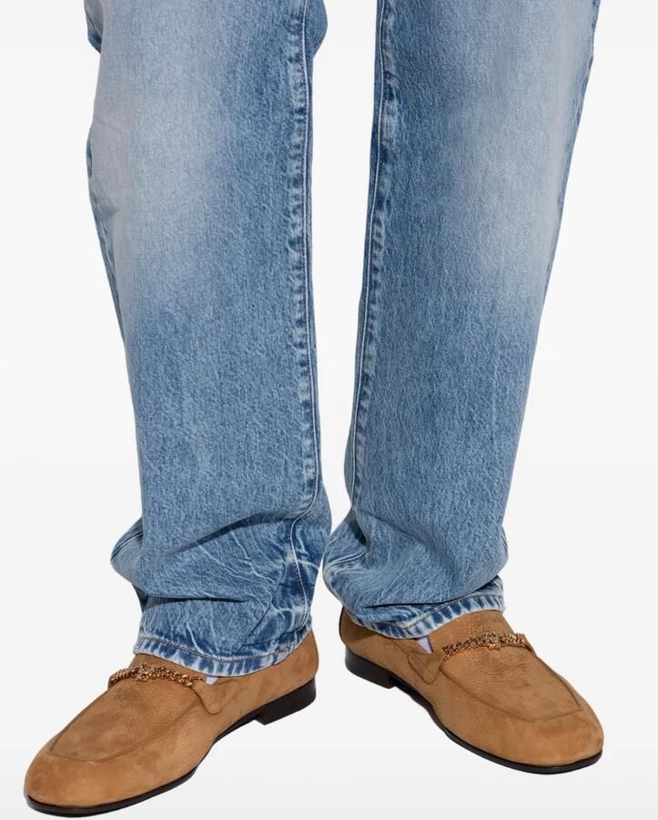 Versace Medusa nabuck loafers Bruin