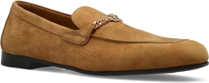 Versace Medusa nabuck loafers Bruin - Foto 5