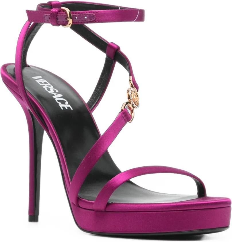Versace Medusa sandalen met plateauzool Roze - Foto 2