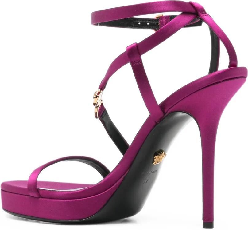 Versace Medusa sandalen met plateauzool Roze - Foto 3